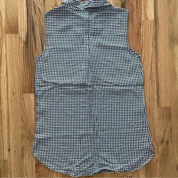 NWT Calvin Klein Gingham Collared Tank Top Size XS - Picture 3 of 3
